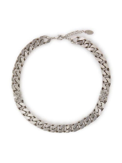 Off-White Off-White Men's Arrow Chain Textured Necklace
