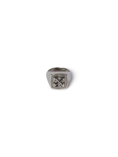 Off-White Off-White Men's Arrow Textured Ring