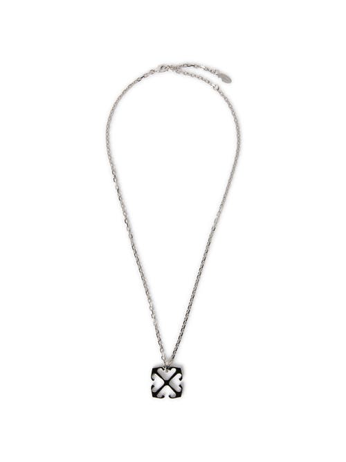 Off-White Off-White Men's Black Enamel Arrow Necklace