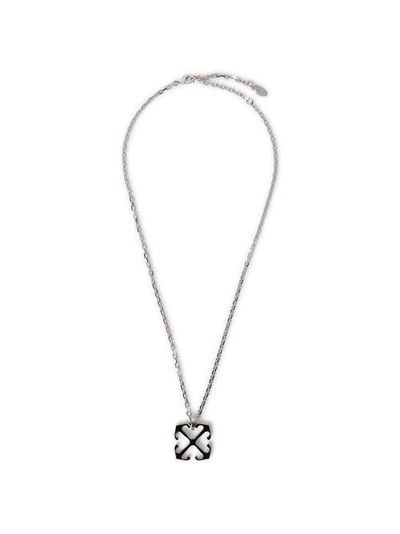 Off-White Off-White Men's Black Enamel Arrow Necklace