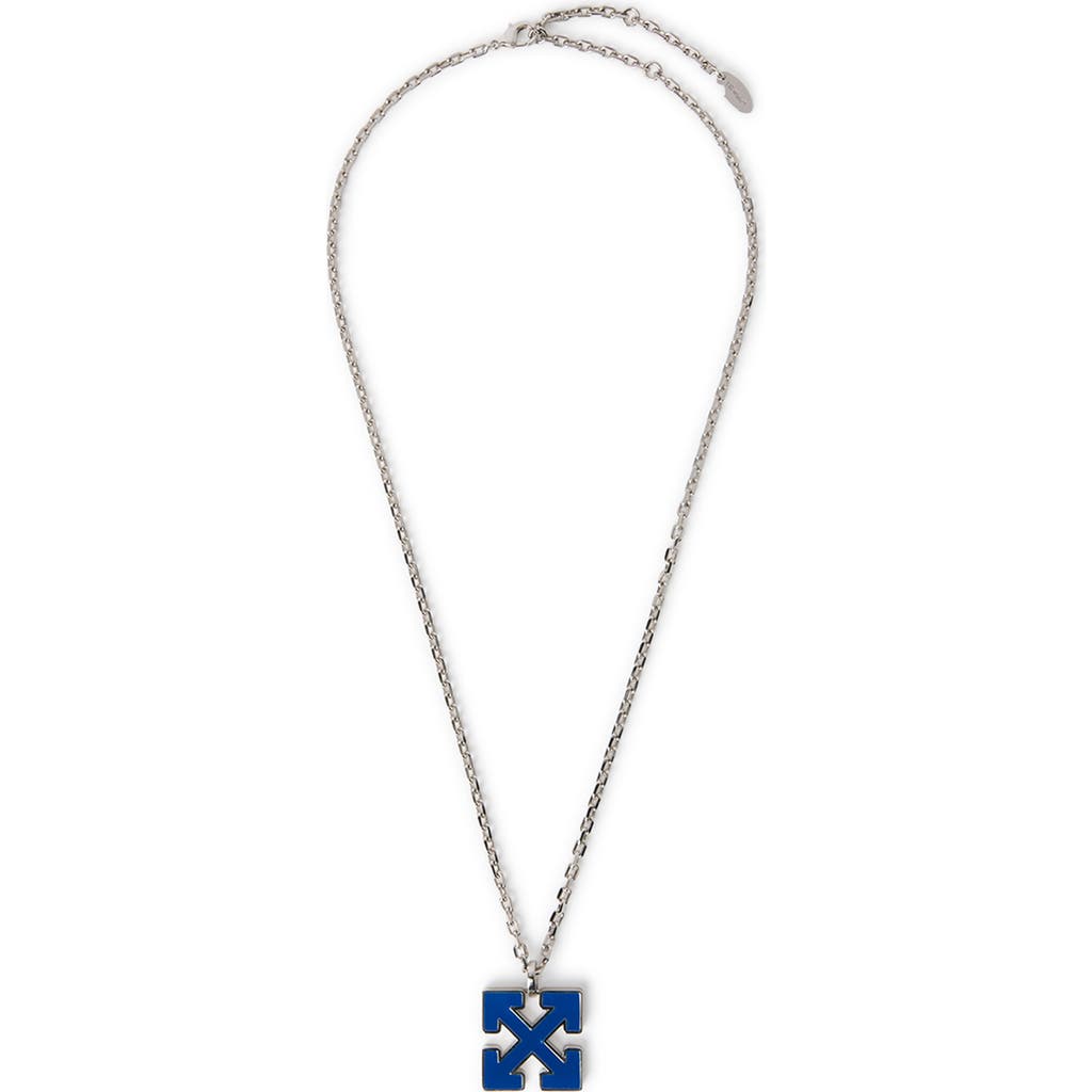 Off-White Off-White Men's Blue Enamel Arrow Necklace