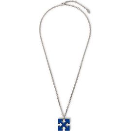 Off-White Off-White Men's Blue Enamel Arrow Necklace