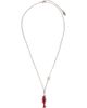 Off-White Off-White Men's Enameled Trumpet Pendant Chain Necklace - 1