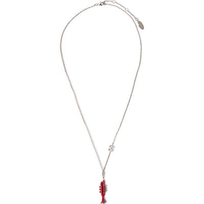 Off-White Off-White Men's Enameled Trumpet Pendant Chain Necklace