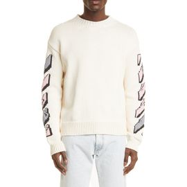 Off-White Off-White Men's Graffiti Puppets Cotton Blend Sweater