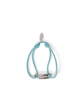 Off-White Off-White Men's Paperclip Blue Cord Bracelet 
