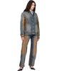 Off-White Off-White Navy & Brown Corduroy Patch Denim Jacket - 4