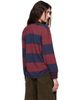 Off-White Off-White Navy & Burgundy Striped Interlock L/S Polo - 3