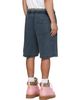 Off-White Off-White Navy Bookish Mar Sweat Shorts - 3