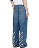 Off-White Off-White Navy Distress Diag Slouchy Highlighted Sweatpants - 3
