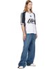 Off-White Off-White Navy Distress Diag Slouchy Highlighted Sweatpants - 4