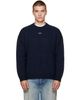 Off-White Off-White Navy Maxi Arrow Crewneck Sweater - 1