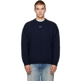 Off-White Off-White Navy Maxi Arrow Crewneck Sweater