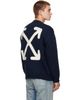 Off-White Off-White Navy Maxi Arrow Crewneck Sweater - 3