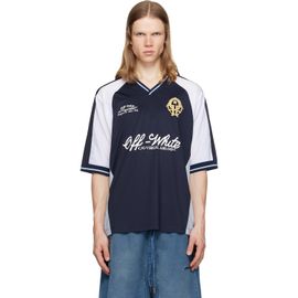 Off-White Off-White Navy Royal Team Soccer T-shirt