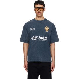 Off-White Off-White Navy Sporty 4 Skate T-shirt