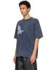 Off-White Off-White Navy Spray Painting Skate T-shirt - 4