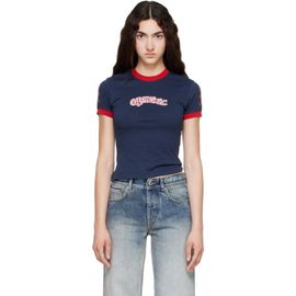 Off-White Off-White Navy Star Fitted T-shirt