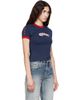 Off-White Off-White Navy Star Fitted T-shirt - 2