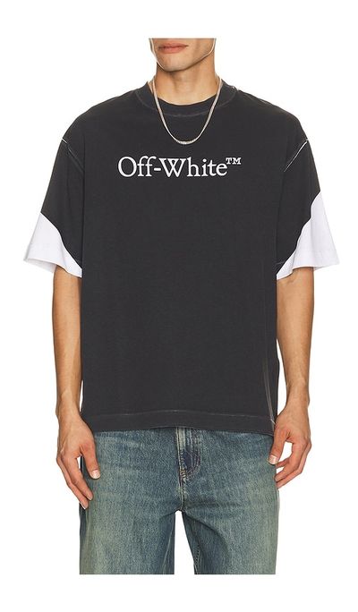 Off-White Negative Big Bookish Skate Short Sleeve Tee