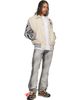 Off-White Off-White Off-White & Gray Wool Denim Relaxed Varsity Jacket - 4