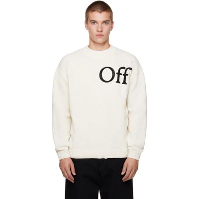Off-White Off-White Off-White Bookish Shared Crewneck Sweater