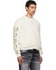 Off-White Off-White Off-White Diagonal Outline Knit Crewneck Sweater - 2