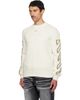 Off-White Off-White Off-White Diagonal Outline Knit Crewneck Sweater - 4