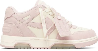 Off-White Off-White Pink & Off-White 'Out Of Office' Sneakers