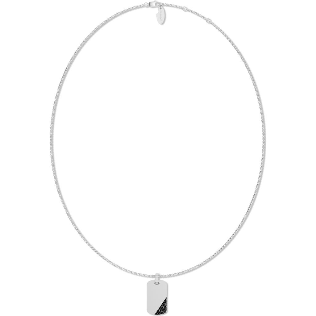 Off-White Off-White Quotable Lab Grown Black Diamond Pendant Necklace