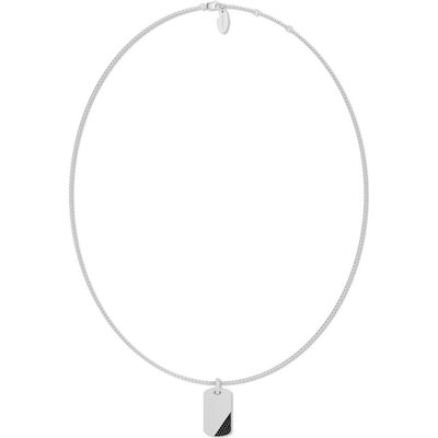 Off-White Off-White Quotable Lab Grown Black Diamond Pendant Necklace