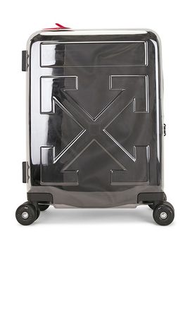 OFF-WHITE OFF-WHITE Quote Arrow Trolley Luggage + Stickers