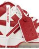 Off-White Off-White Red & White 'Out Of Office' Calf Leather Sneakers - 1