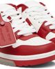 Off-White Off-White Red & White 'Out Of Office' Calf Leather Sneakers - 4
