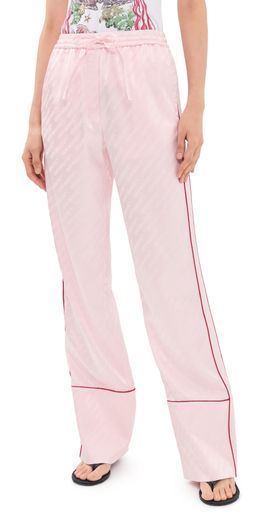 Off-White Off-White Satin Pajama Pants Soft Pink