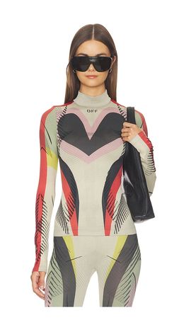 OFF-WHITE OFF-WHITE Seamless Color Block Top