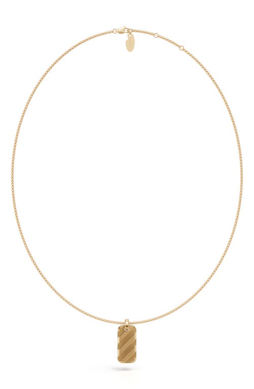 Off-White Off-White Shadow Strip Tag Pendant Necklace