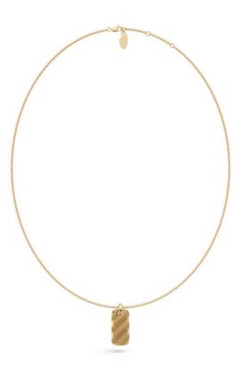 Off-White Off-White Shadow Strip Tag Pendant Necklace