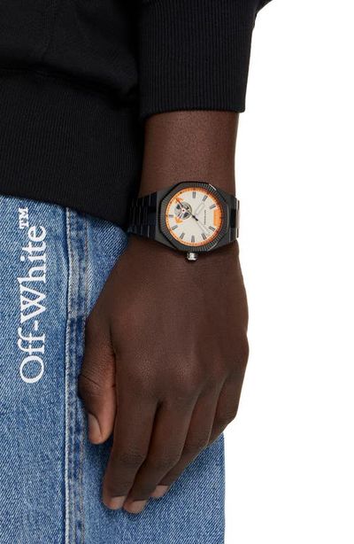 Off-White Off-White Side Note Bracelet Strap Automatic Watch, 41mm