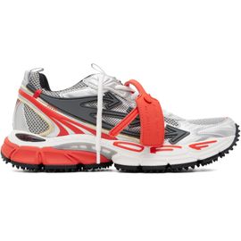 Off-White Off-White Silver & Red 'Be Right Back' Sneakers