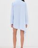 Off-White Off-White Stripe Pop Asymmetric Shirt Dress Heather Dark Sapphire - 3