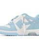 Off-White Off-White White & Blue 'Out Of Office' Calf Leather Sneakers - 3