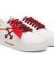 Off-White Off-White White & Burgundy Vulc Low Canvas Sneakers - 4