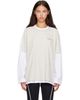 Off-White Off-White White 'Logo' Quote Double Layer T-shirt - 1