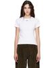 Off-White Off-White White 'OFF' Stamp Rib Fitted T-shirt - 1
