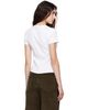 Off-White Off-White White 'OFF' Stamp Rib Fitted T-shirt - 3