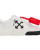 Off-White Off-White White Vulcanized Low Leather Sneakers - 1