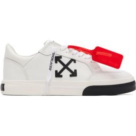 Off-White Off-White White Vulcanized Low Leather Sneakers