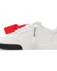 Off-White Off-White White Vulcanized Low Leather Sneakers - 3