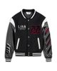 Off-white Off-White Wool & Leather Logo Graphic Varsity Jacket - 1
